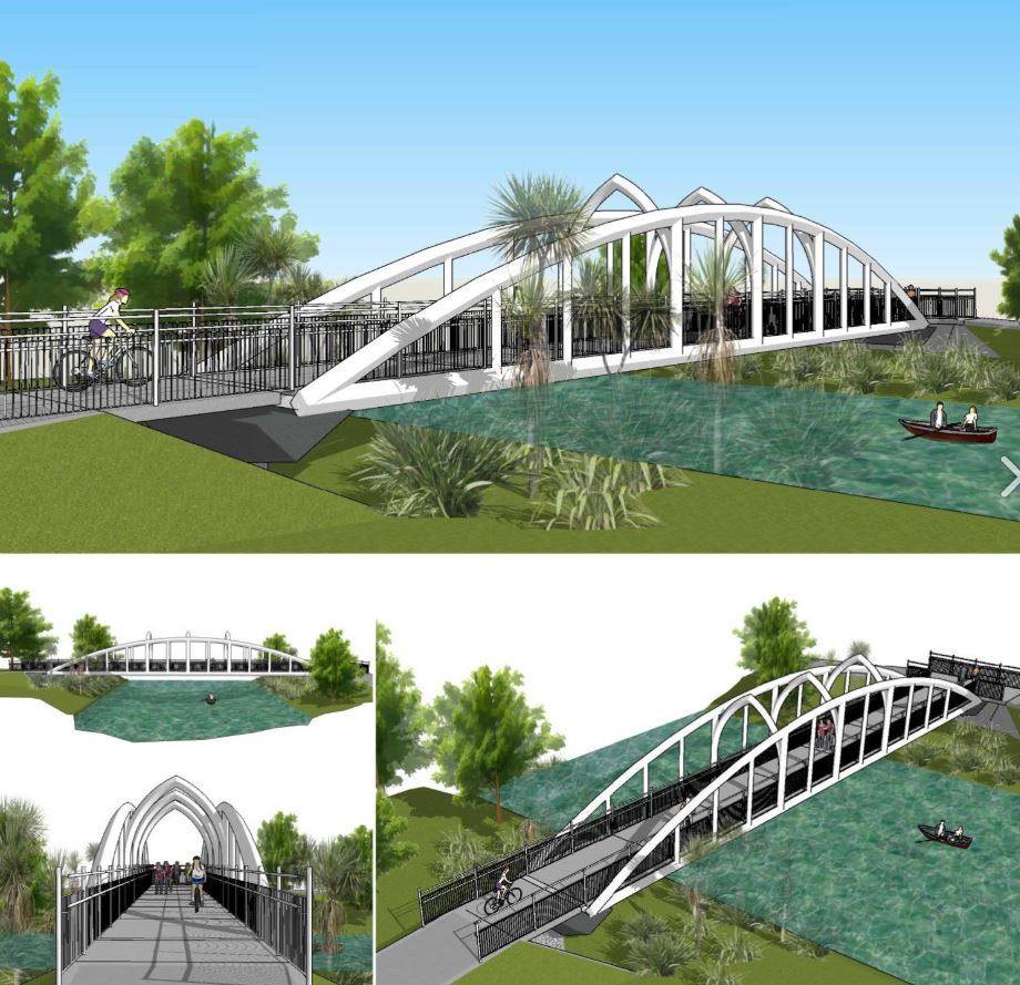 An artist's impression of the Snell Bridge. Image: Newsline / CCC