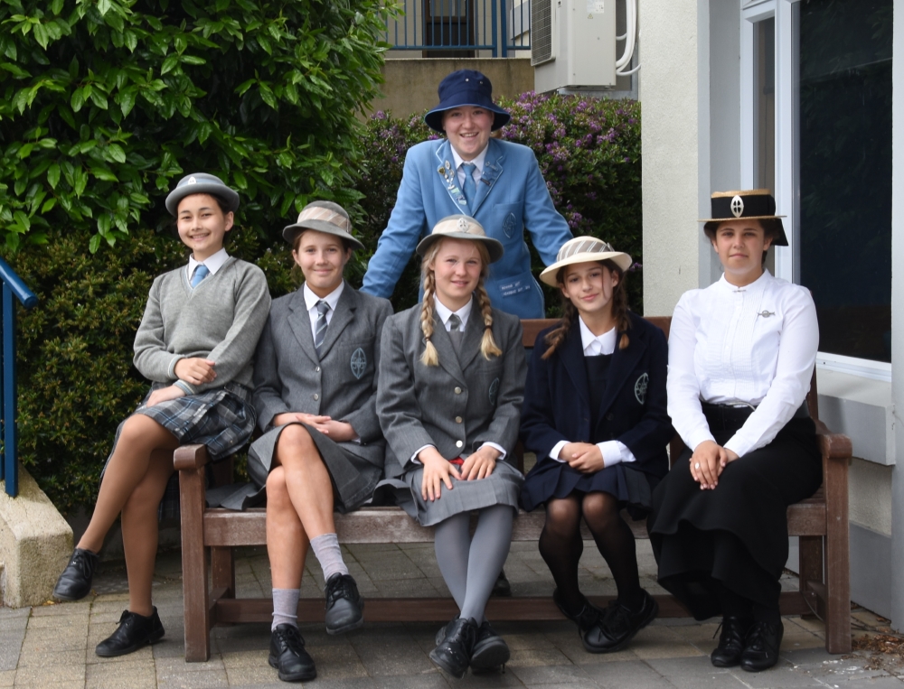 St Hilda's Collegiate School uniforms through the years.