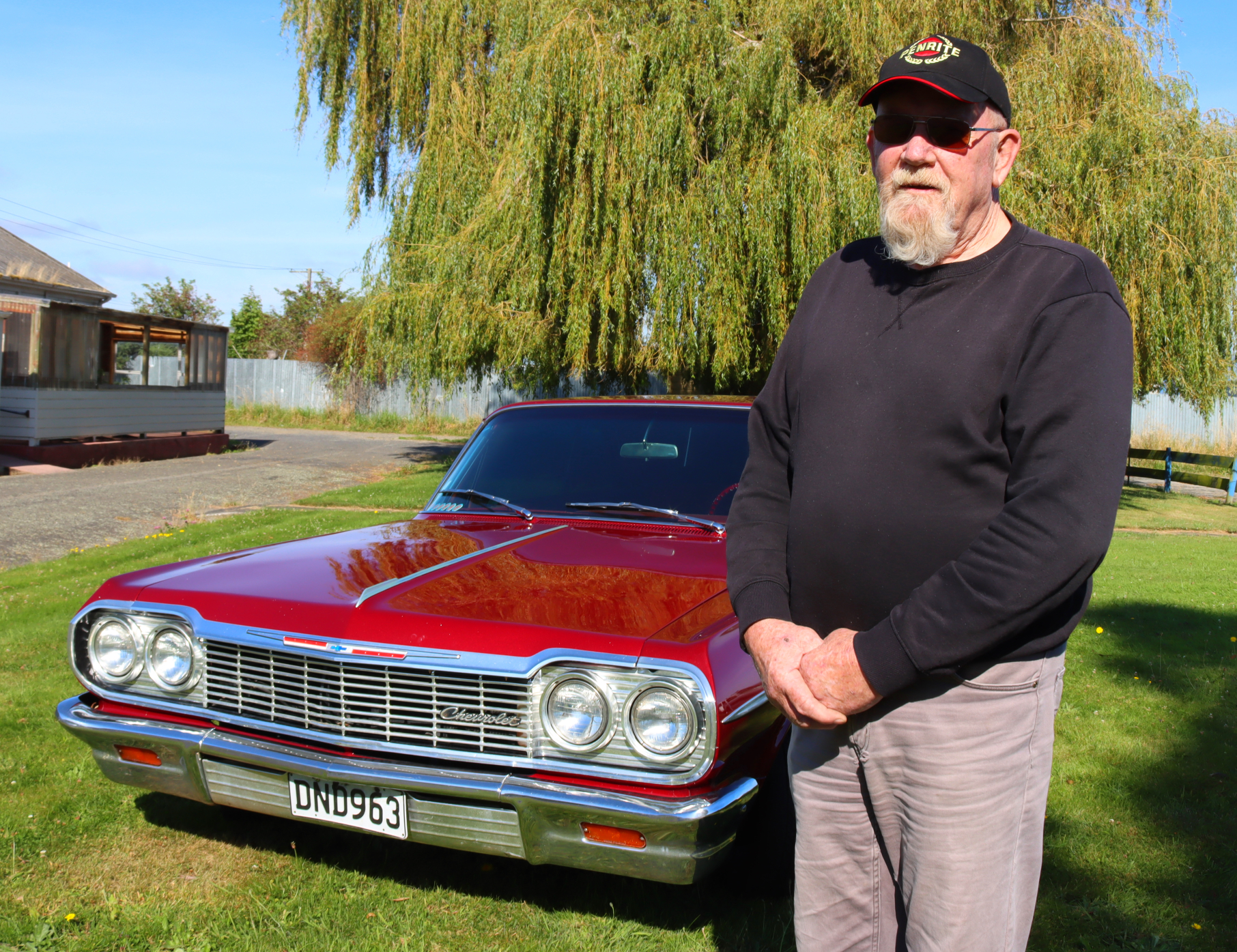 Revs to spare ... Murray Adam’s 1964 Chevrolet Impala is his pride and joy. PHOTO: SAM HENDERSON
