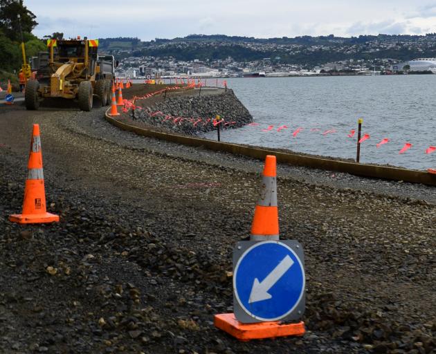 Some 2.2km of the 4.4km section of road-widening has been sealed and a new seawall has been...