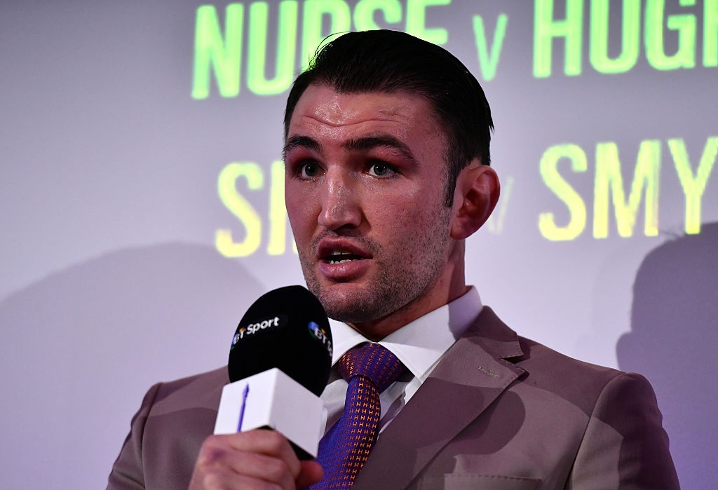 Hughie Fury at a press conference in January. Photo: Getty Images