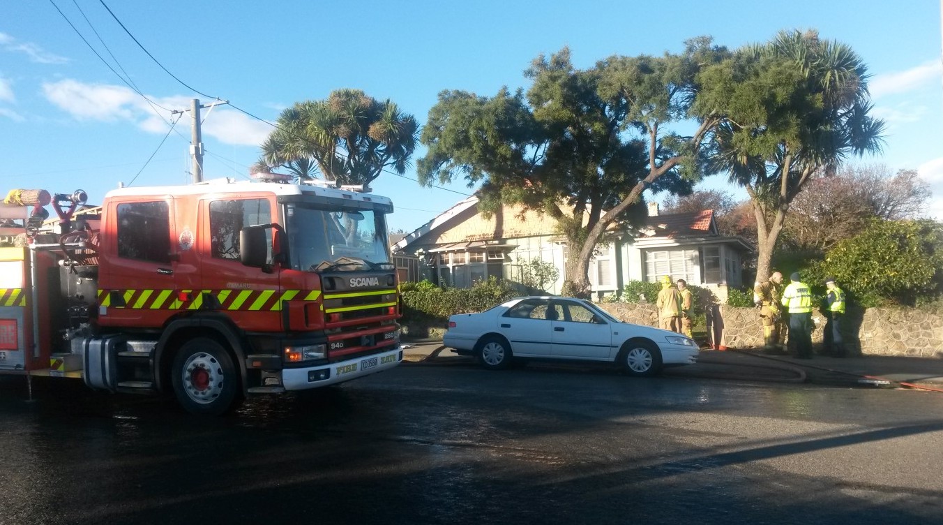 Emergency services at the scene this morning. Photo Hamish MacLean