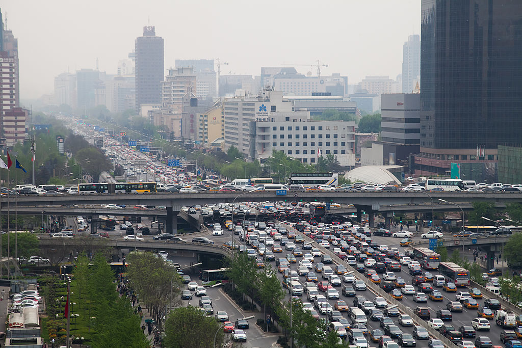 China have removed old cars to try and cut down on congestion and smog. Photo: Getty