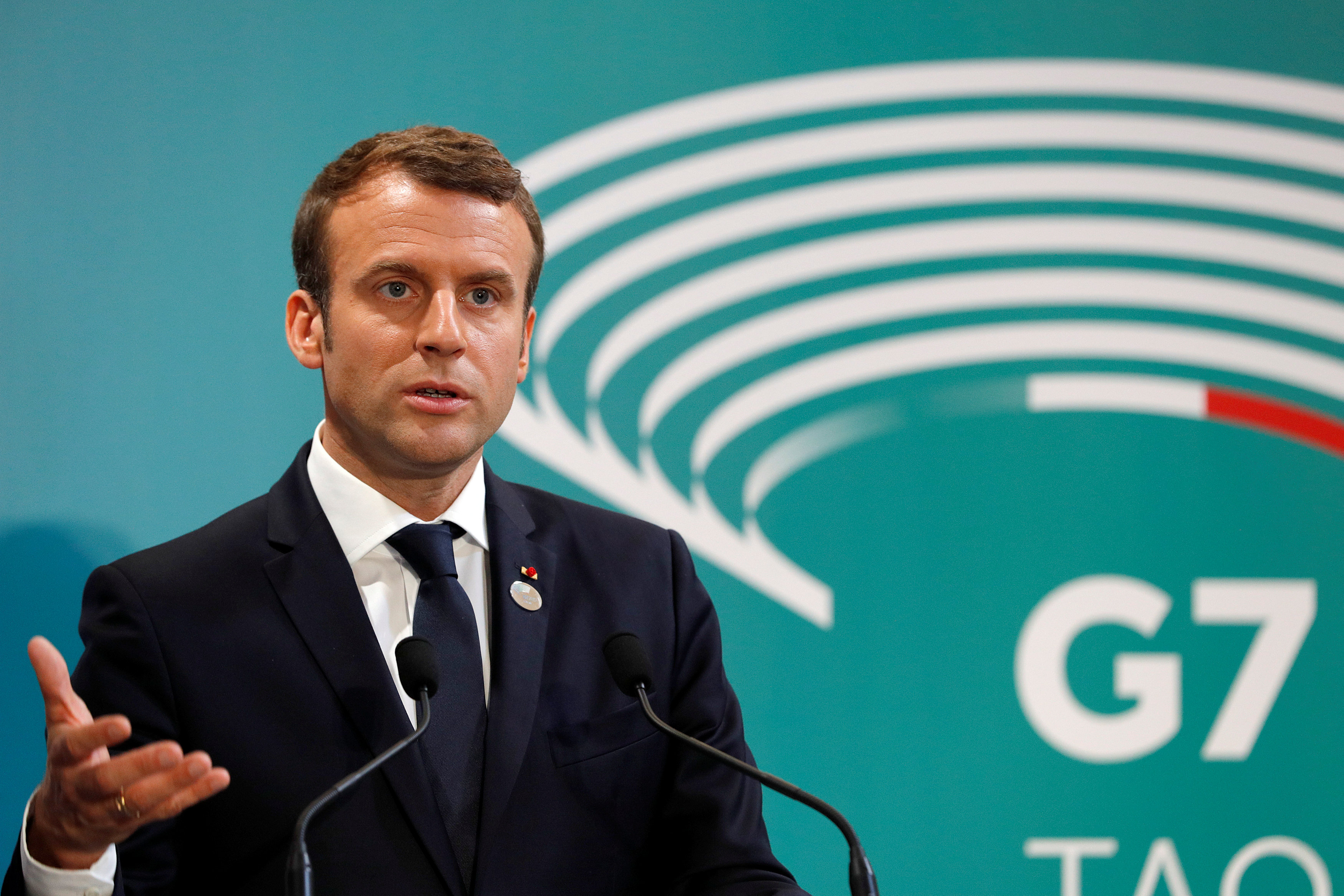 Emmanuel Macron says he will be blunt with Putin during their meeting. Photo: Getty