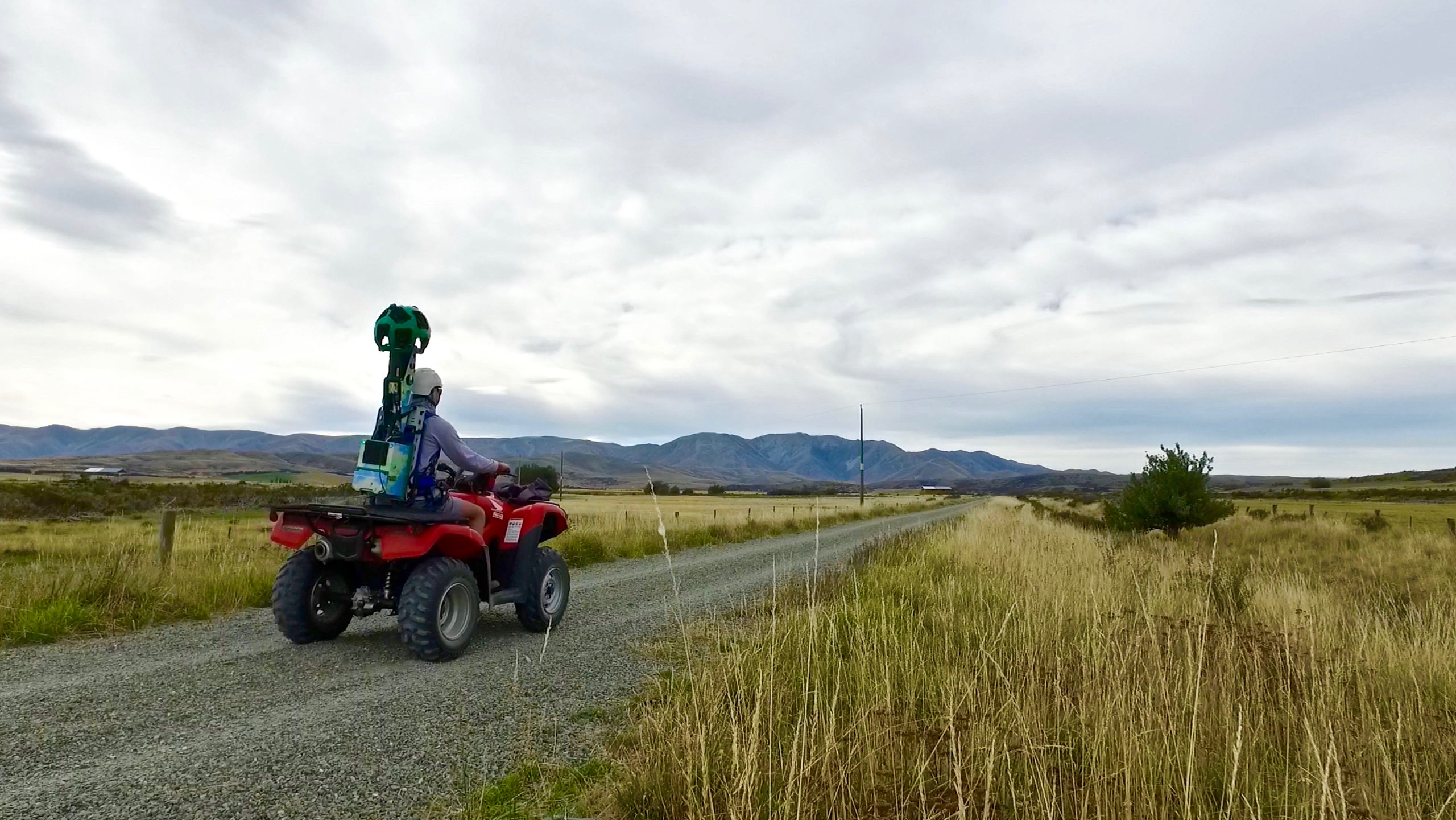 Footage of the Rail Trail has been captured. Photo: Supplied