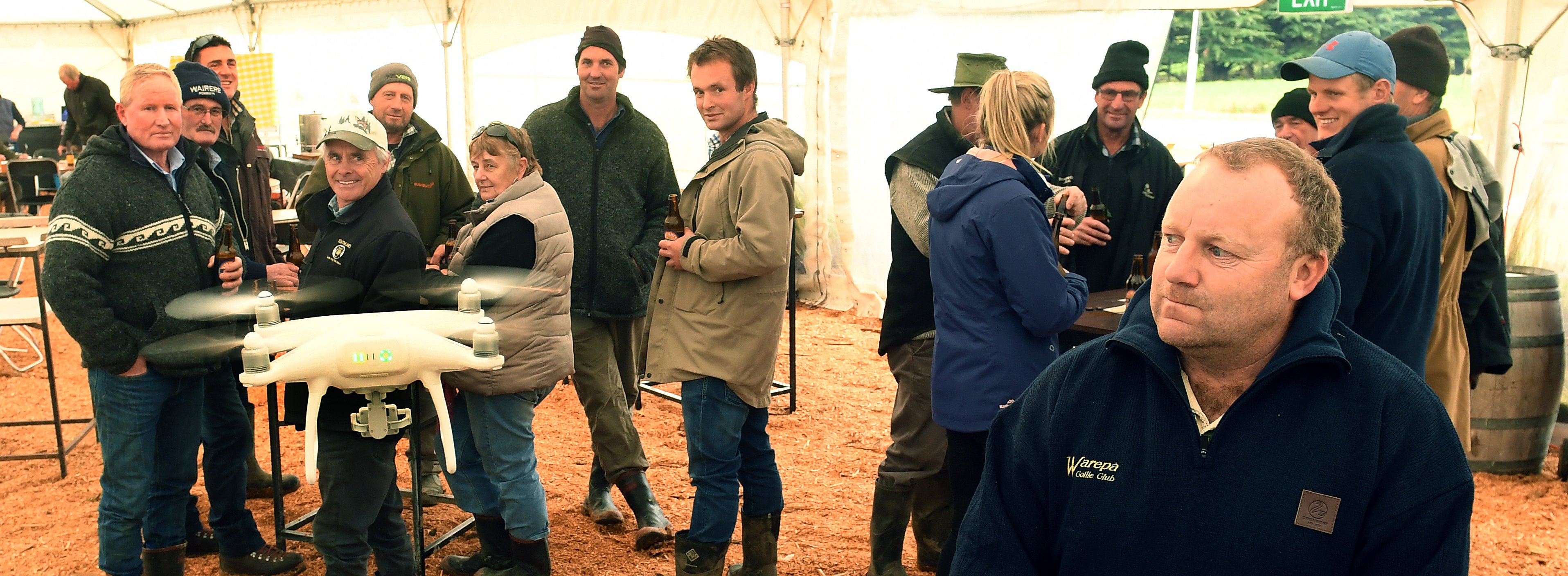 Bar manager Johnny Bennett at the South Island sheep dog trial championships. Photo: Stephen...