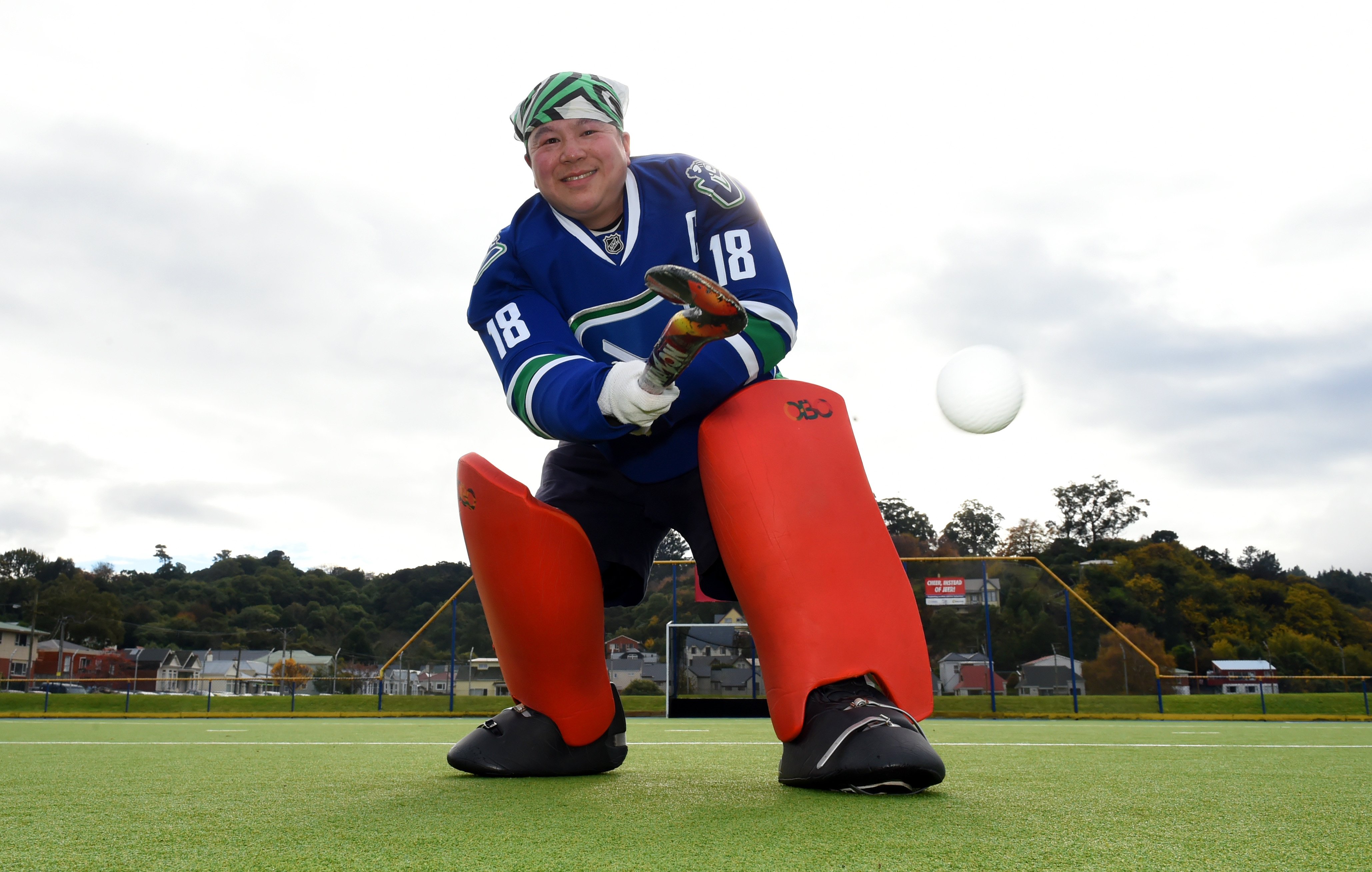 King’s United goalie Nicholas Wong: ‘‘I guess hockey is a chance to meet and talk to people and...