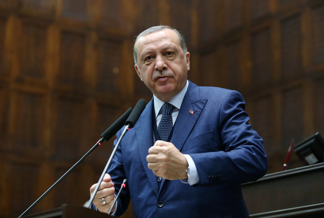 The measures against Qatar, a small oil and gas exporter with a population of 2.7 million people were denounced by Turkish President Tayyip Erdogan (above). Photo: Reuters