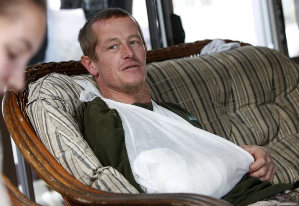 Commercial fisherman Dan Alders is resting up after he was stabbed by a stingray. Photo: Michael...