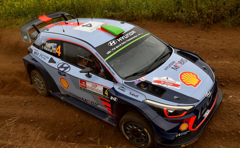 Hayden Paddon during the Shakedown of the WRC Poland. Photo: Getty Images