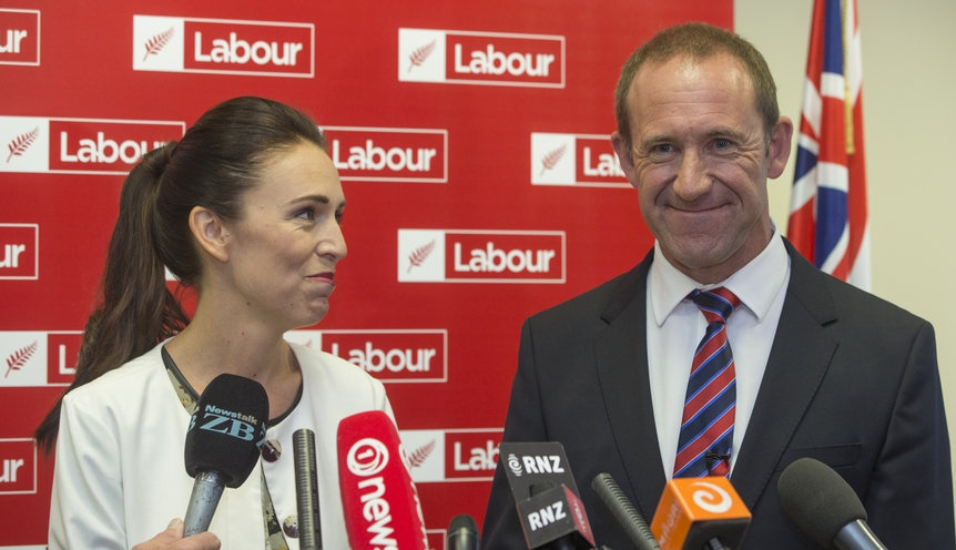 Jacinda Ardern (left) is ahead of Andrew Little as preferred Prime Minister. Photo: Mark Mitchell