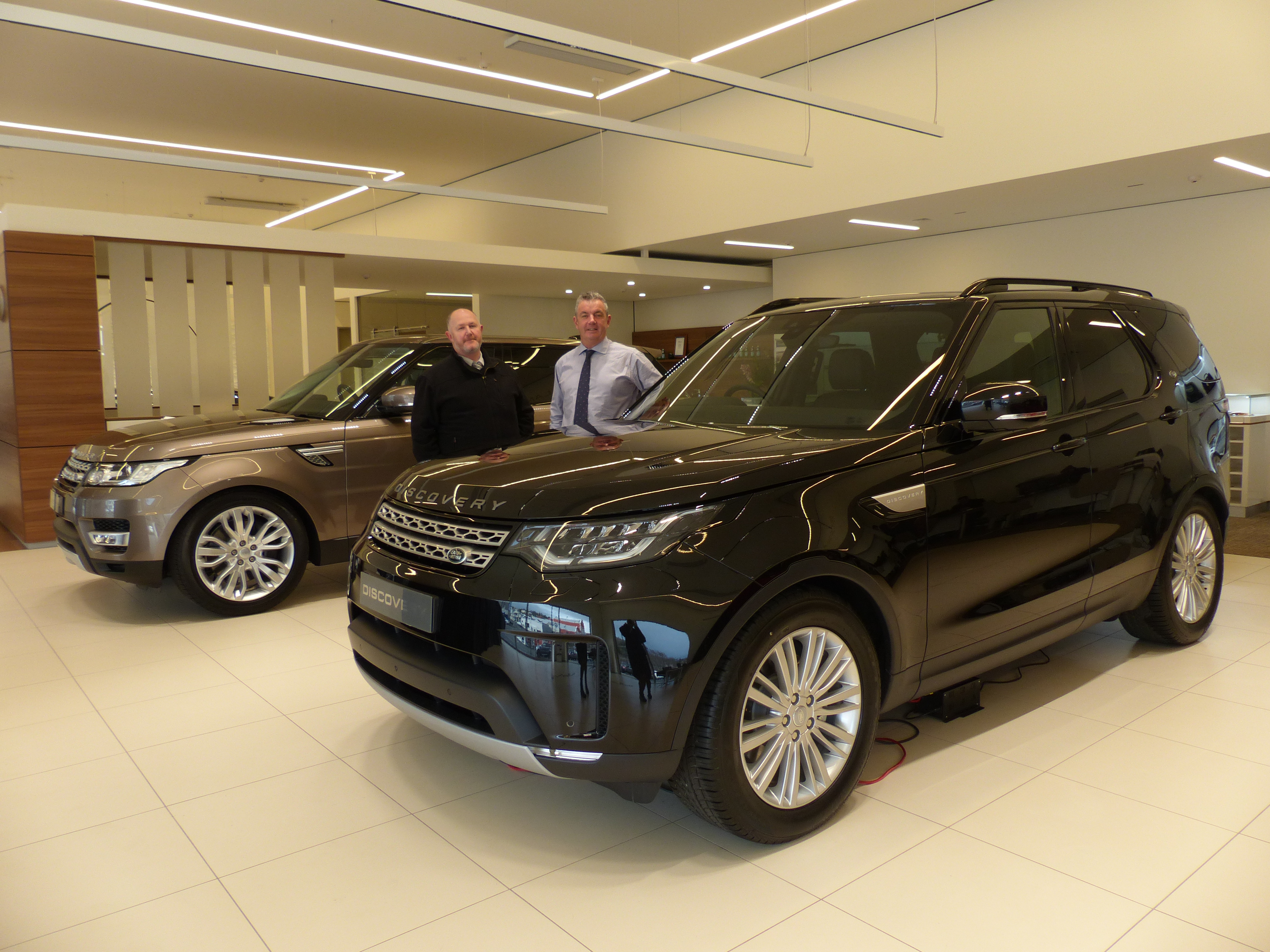 Service manager (left) Stuart and Dealer Principal, Muir.