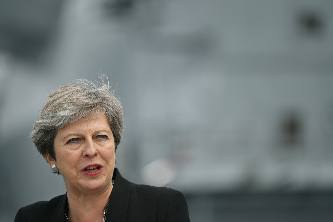 British Prime Minister Theresa May. Photo Reuters