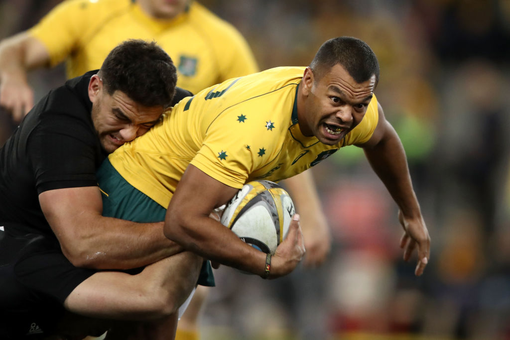 Kurtley Beale in action for the Wallabies against the All Blacks on Saturday. Photo Getty