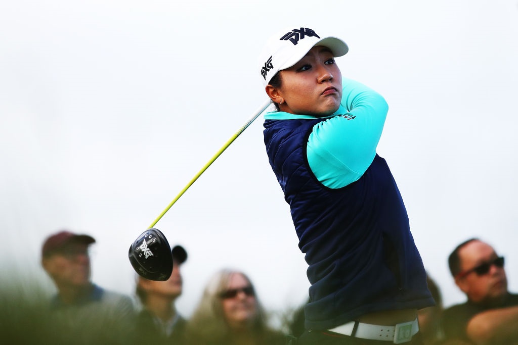 Lydia Ko plays a shot at the New Zealand women's Open today. Photo: Getty Images