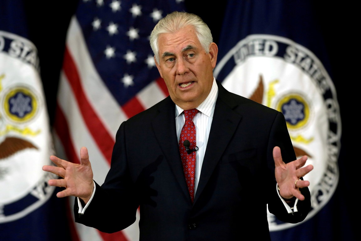 US Secretary of State Rex Tillerson will visit New Zealand next week. Photo Reuters