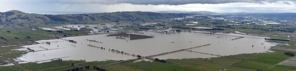 Flooding on the Taieri in July. Photo ODT