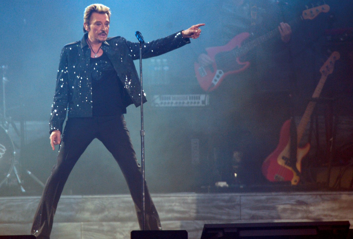 Johnny Hallyday performs at the Stade de France in Paris in May 2009. Photo: Reuters