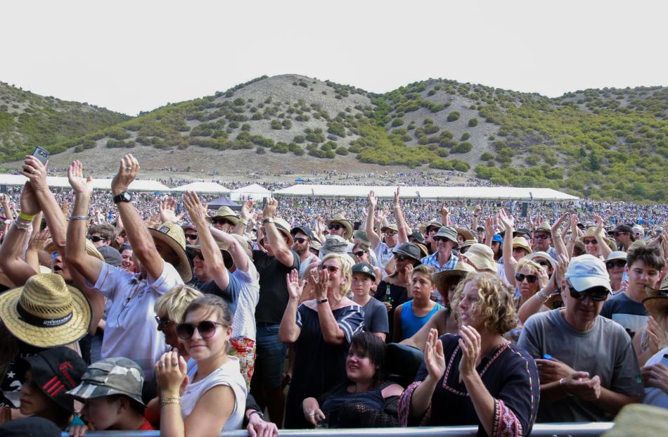 About 18,000 people attended the concert on Saturday. Photo supplied