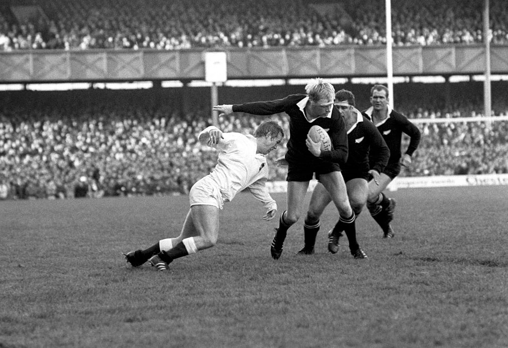 Gary Seear in action for the All Blacks against England at Twickenham in London. Photo Getty
