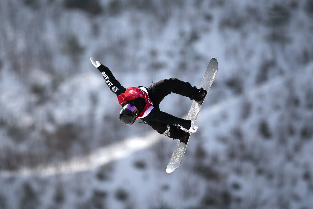 Mount Aspiring College pupil Zoi Sadowski­-Synnott competes in the women’s snowboard big air...