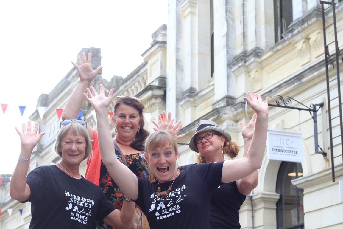 Harbour St Jazz and Blues Festival committee members (l-r) Heather Burgher, Jane Campbell,...