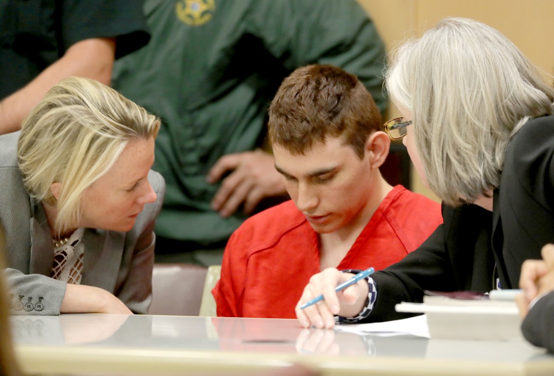 Nikolas Cruz at a court hearing in Fort Lauderdale, Florida, last month. Photo: Reuters