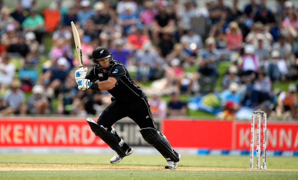 Ross Taylor picks up some runs in the second ODI against England. Photo Getty