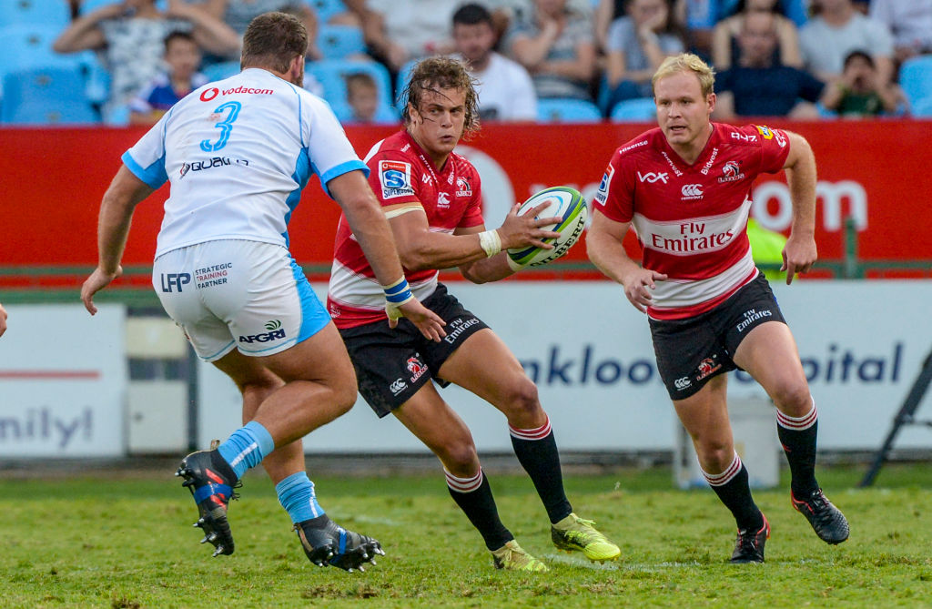 The Lions' Andries Coetzee on the charge against the Bulls. Photo: Getty