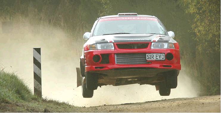 Mike Wellington competes in the 2011 Otago Rally