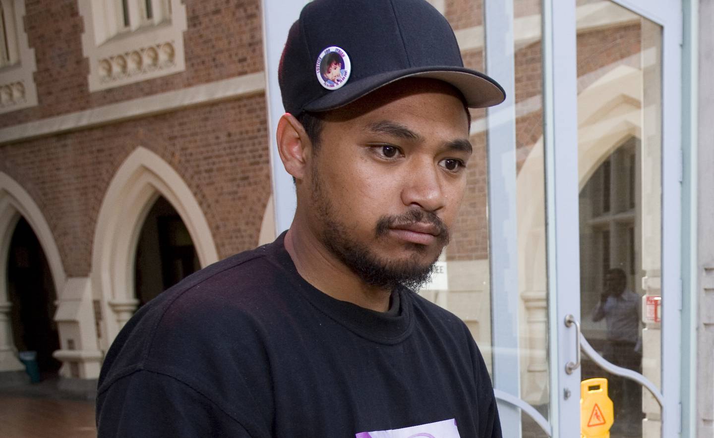 Ike Te Awa at court after his daughter's murderer was sentenced. Photo: NZ Herald 
