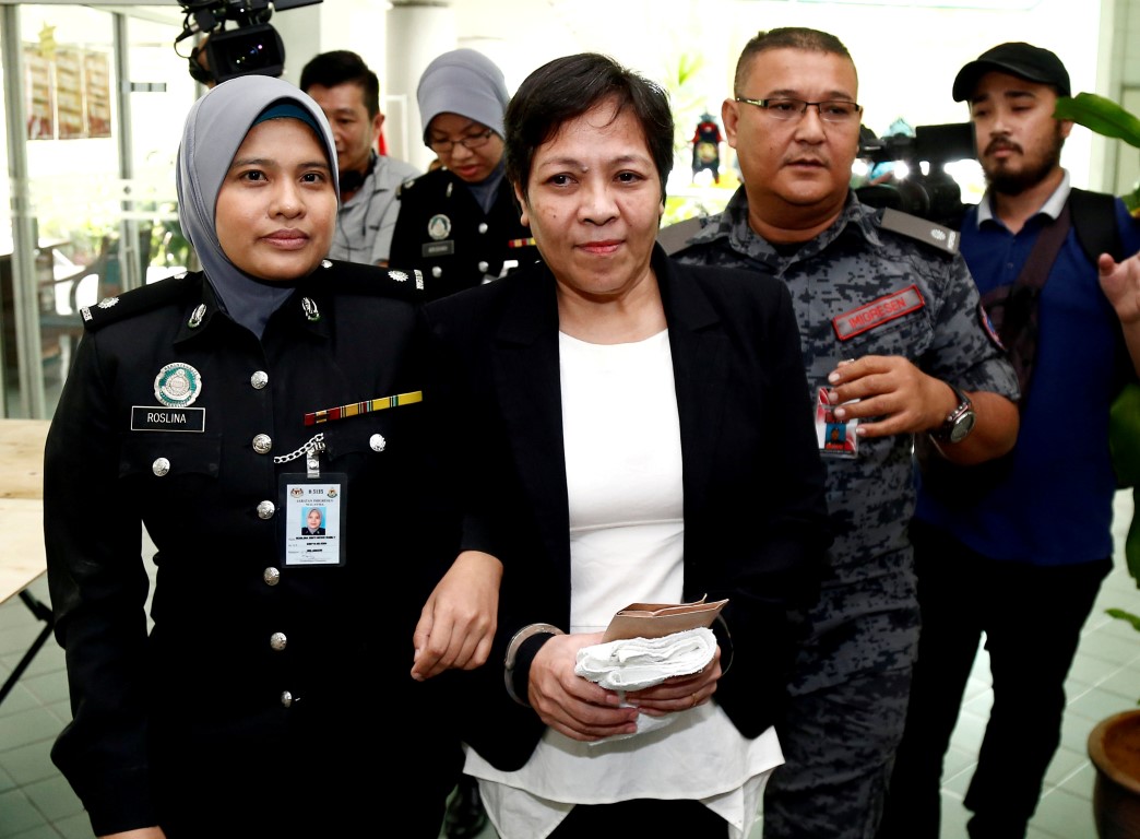 Maria Elvira Pinto Exposto at the High Court in Shah Alam, outside Kuala Lumpur in December last...