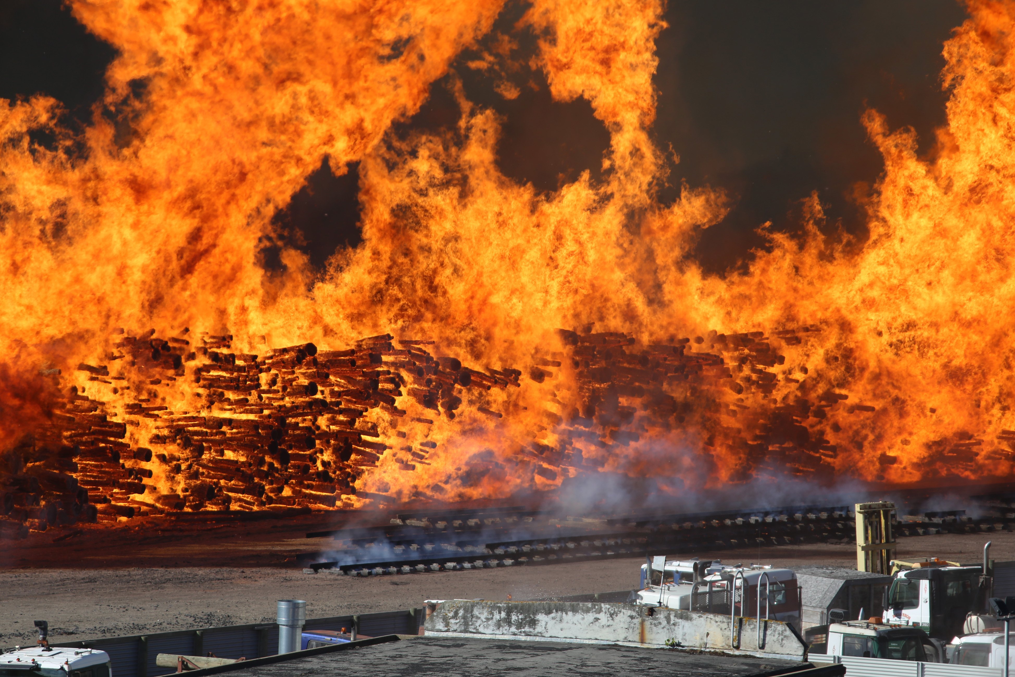 Valley Lumberyard in Burnside was engulfed by fire in January. Photo: Chris Derrett/Derrett...