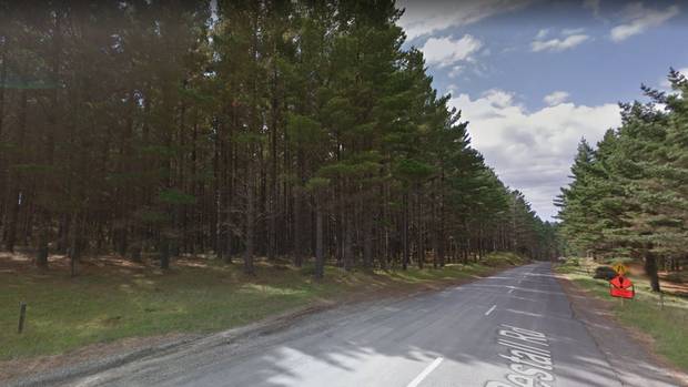 A motorcyclist was knocked off his bike when he rode into a wire strung between trees at Woodhill...