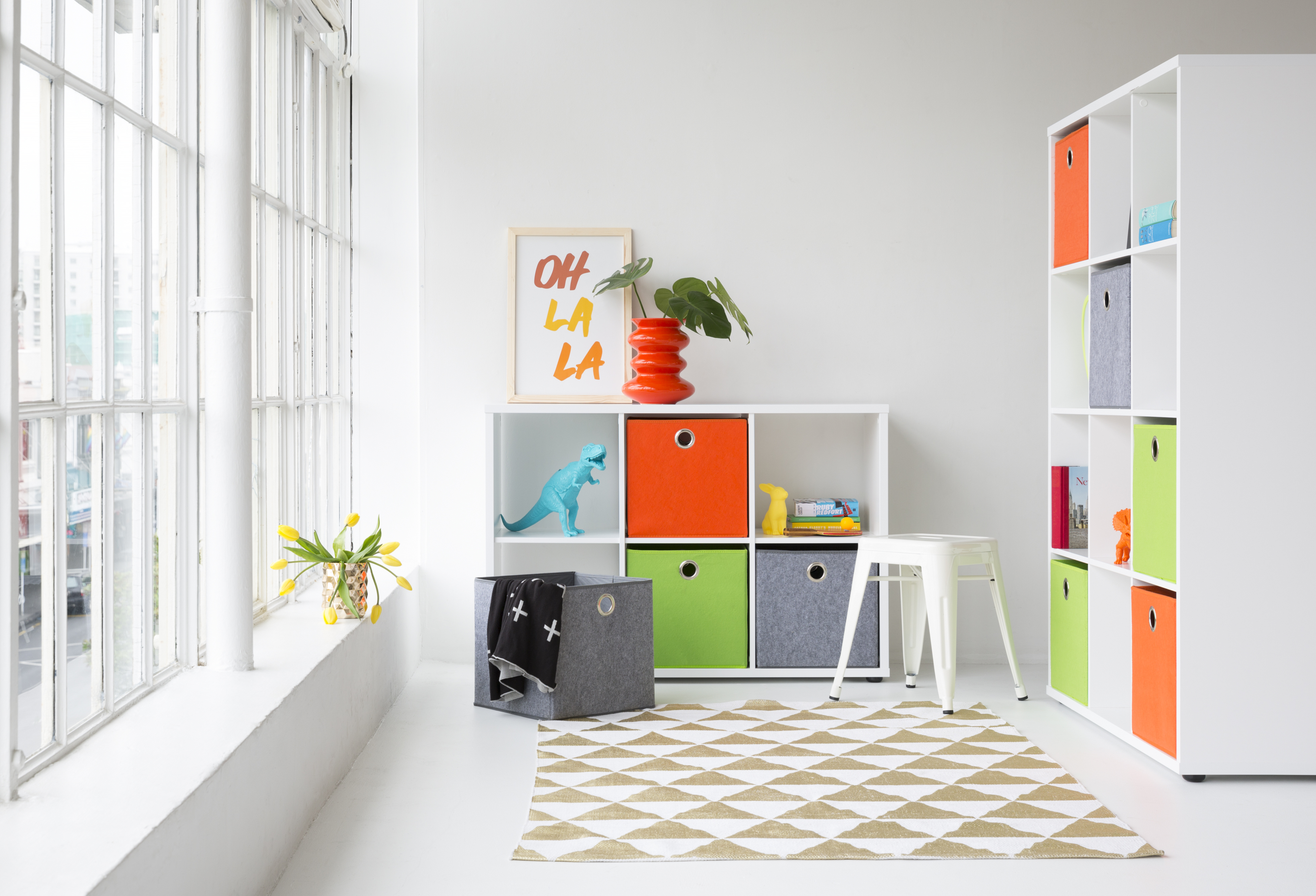 Cube units offer perfect storage for many situations.