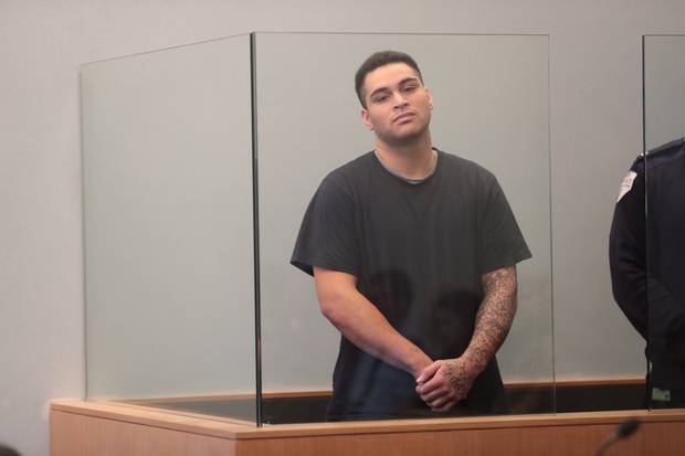 Turiarangi Tai, during an earlier court appearance, after being charged with murder. Photo: Brett...