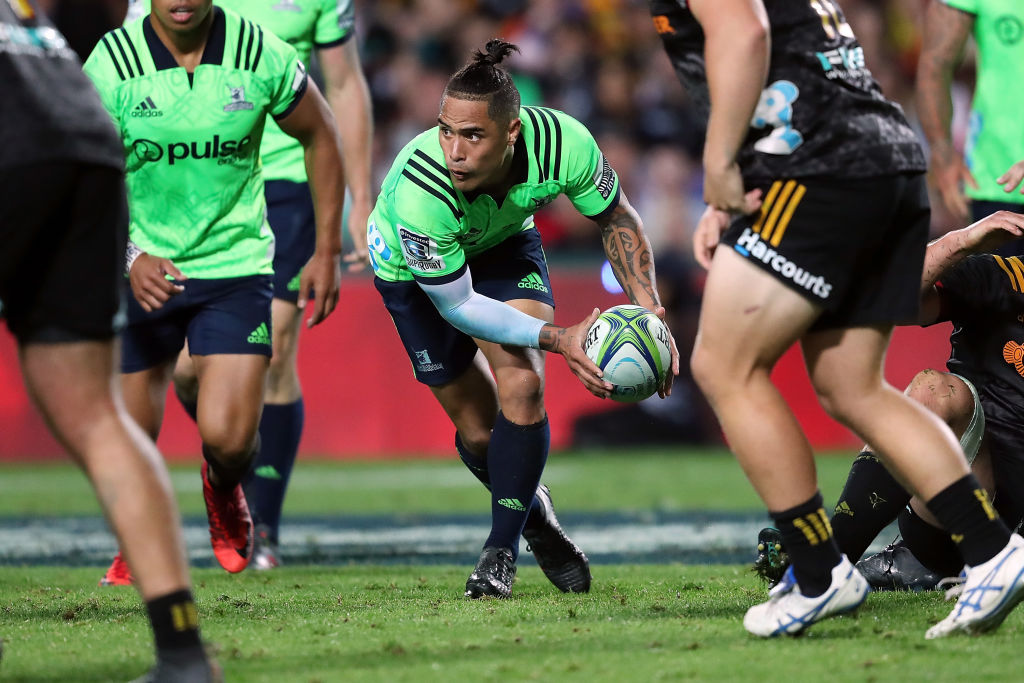 Aaron Smith in action for the Highlanders against the Chiefs earlier this year. Photo: Getty