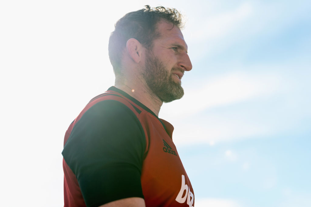 Kieran Read at a Crusaders training session at Rugby Park in Christchurch yesterday. Photo Getty...