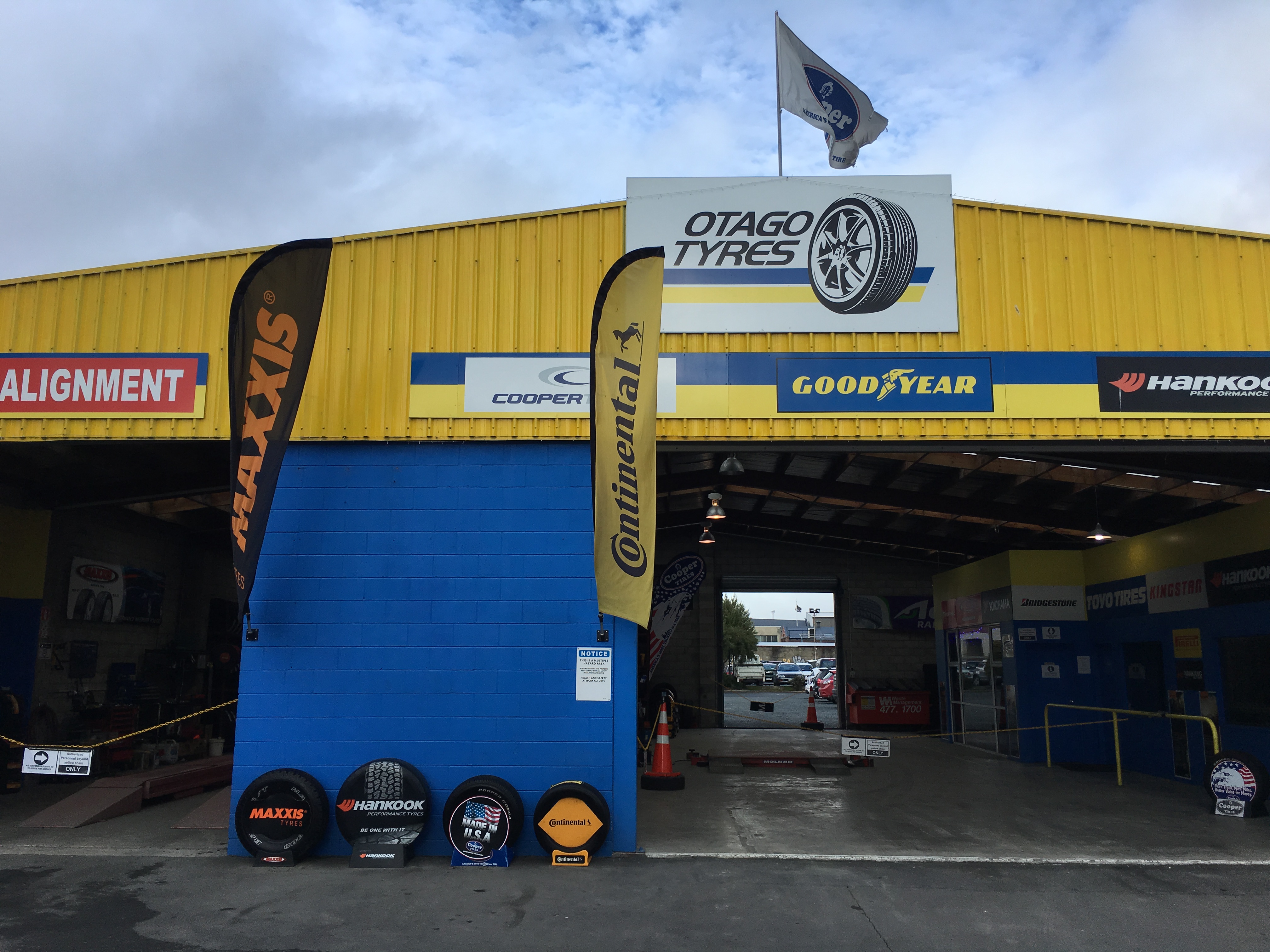 Otago Tyres has two handy locations, on St Andrew St (pictured) and on Hillside Rd.
