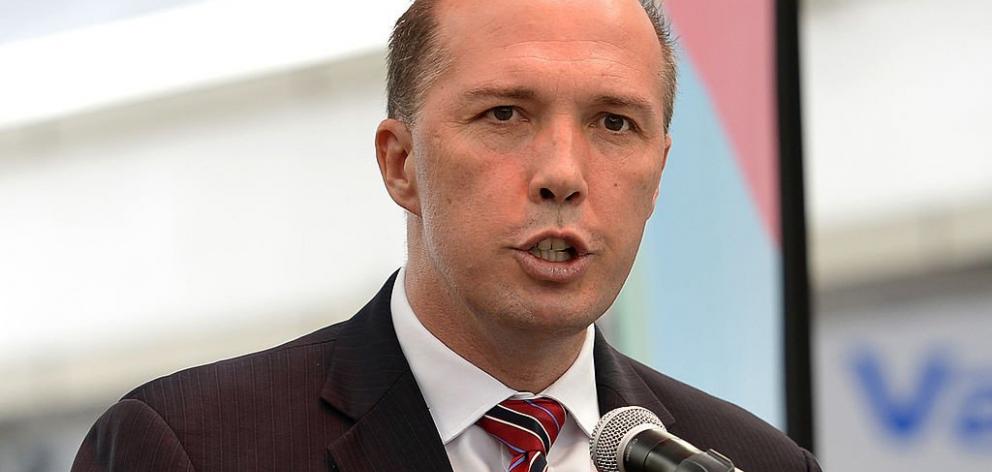 Australian Immigration Minister Peter Dutton.