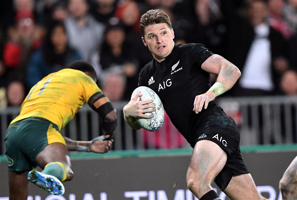 Beauden Barrett put in a commanding performance in the second Bledisloe Cup test in Auckland....