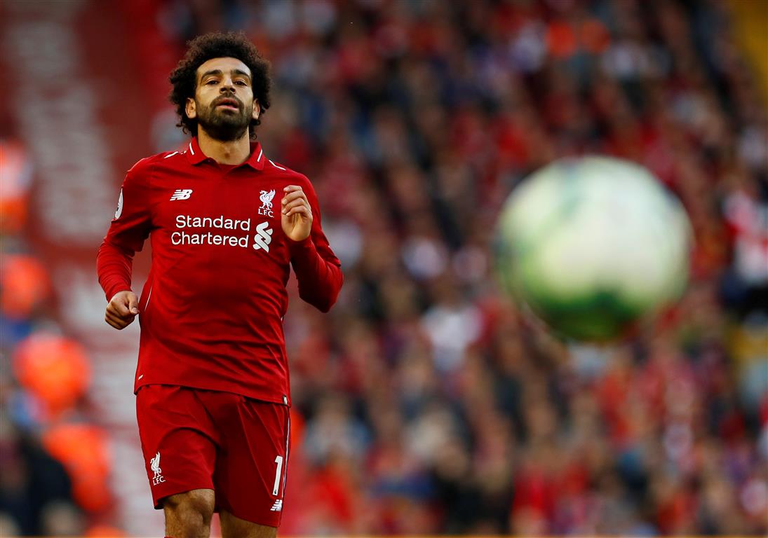 Liverpool's Mohamed Salah in action against Brighton and Hove Albion. Photo: Reuters