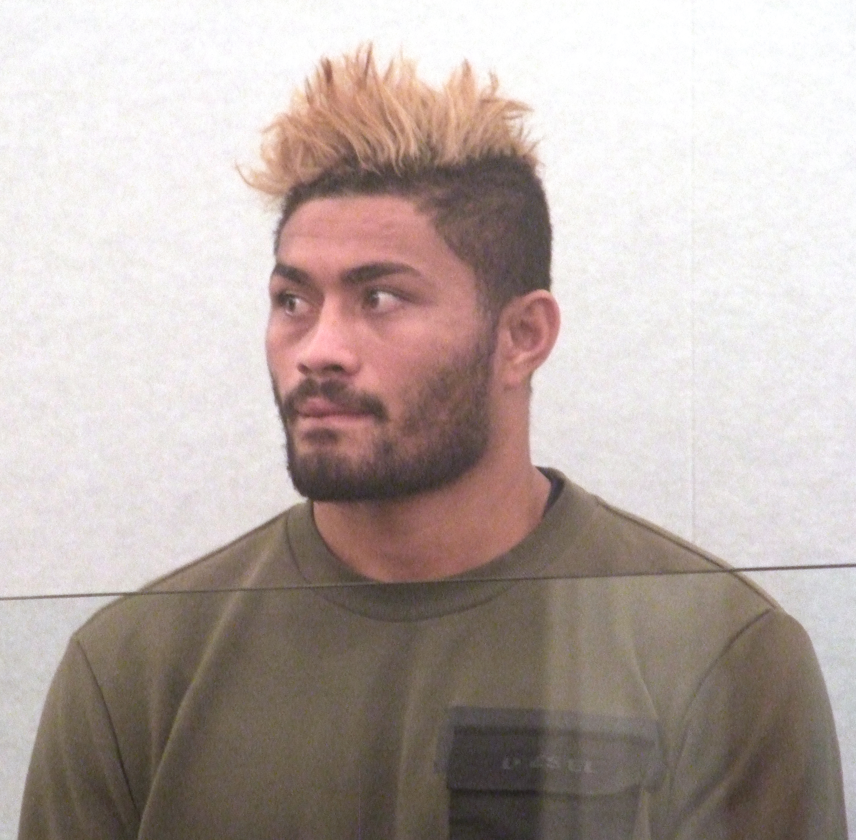 Amanaki Mafi appears at Dunedin District Court this morning. Photo: Rob Kidd