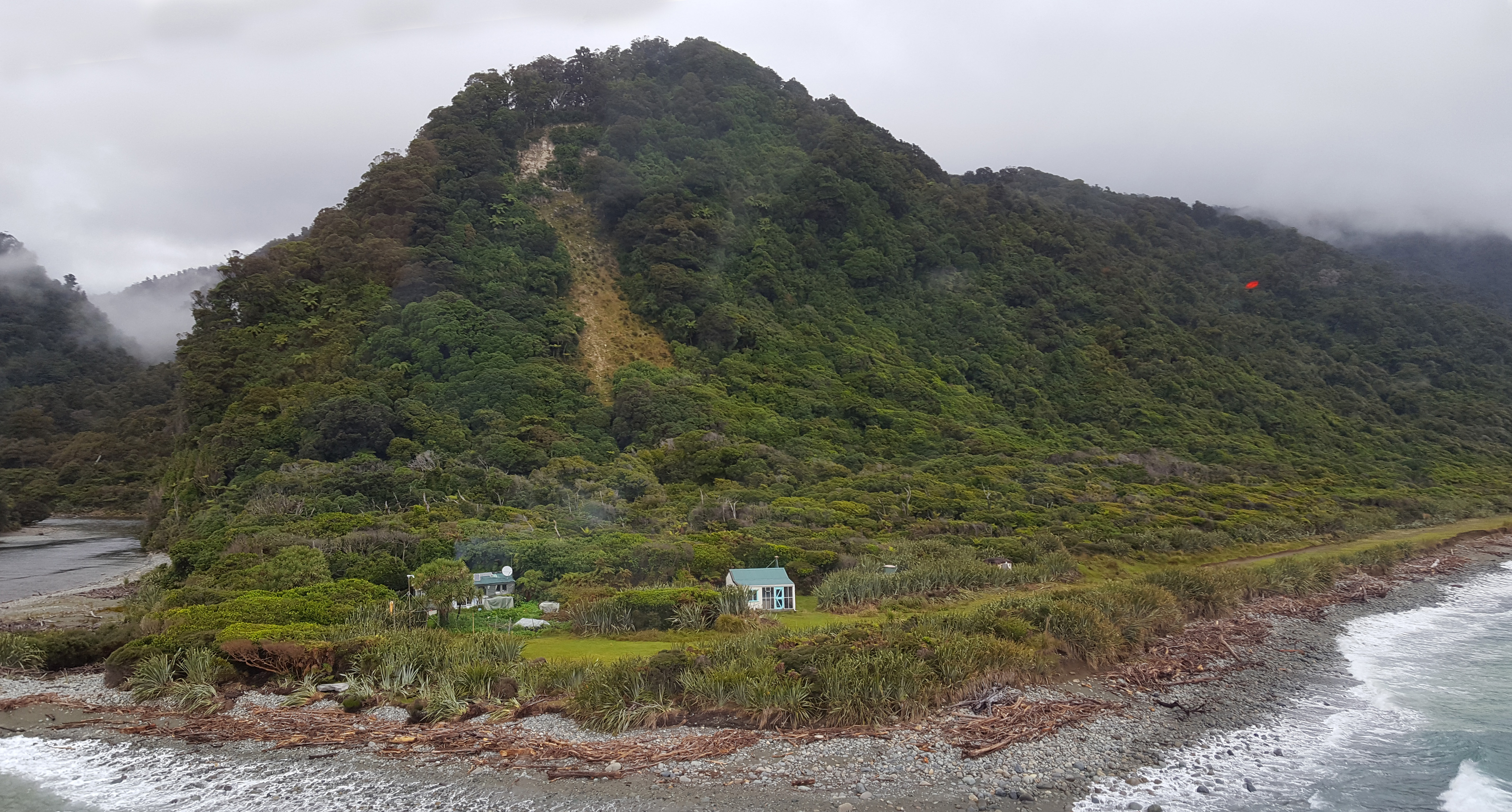 Chris Long’s home at Gorge River. Photo: Supplied