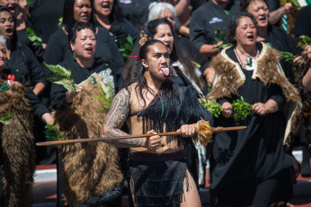 The Duke and Duchess of Sussex were greeted with a haka at Te Papaiouru Marae in Rotorua. Photo:...