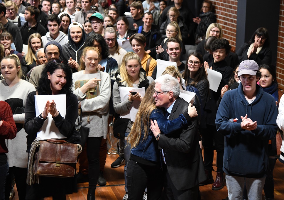 A good crowd turned out to farewell Prof Mark Henaghan at the University of Otago today.