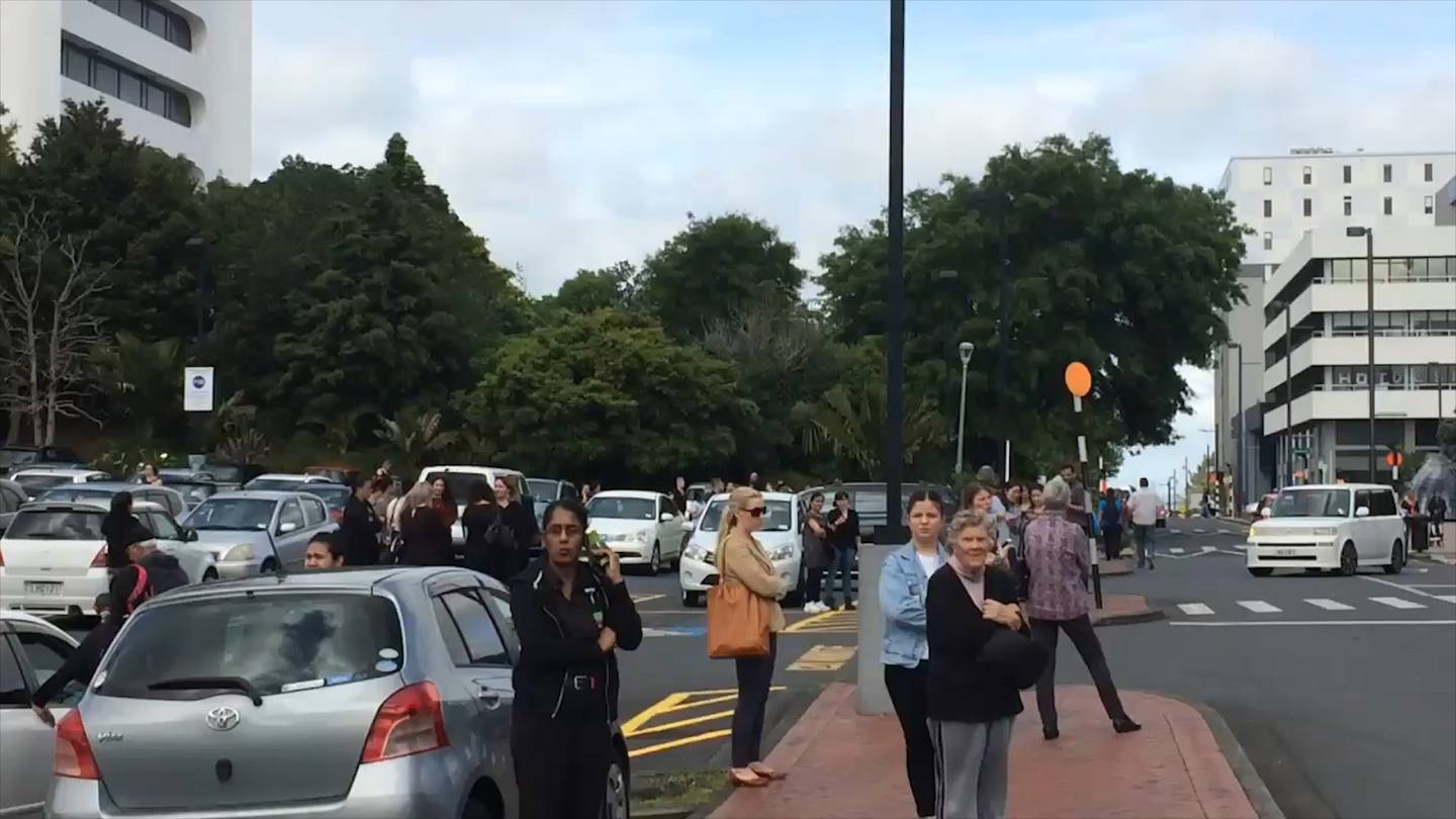 People were evacuated from the mall during the incident. Photo: Supplied via NZ Herald