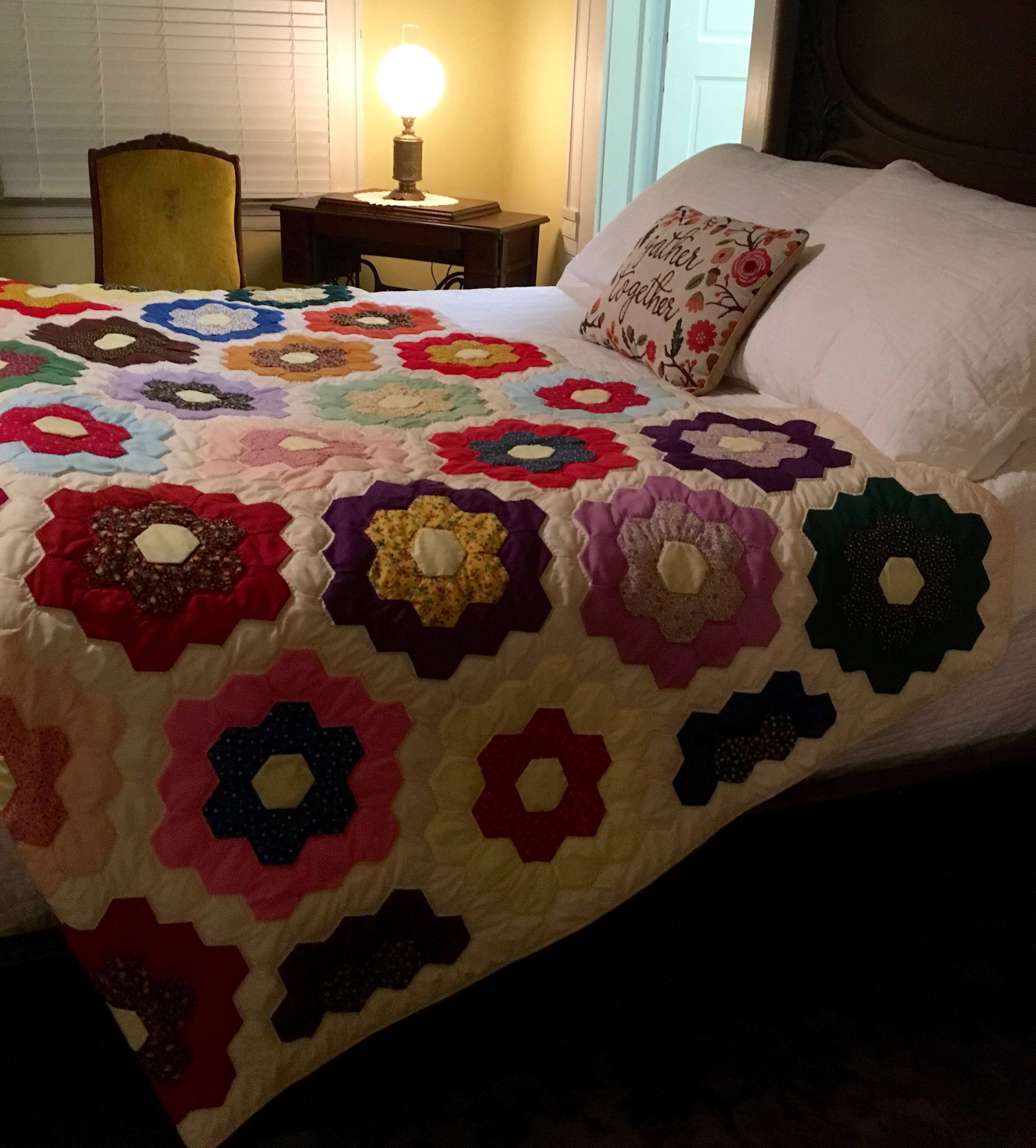 Sara Suite at Liberty Hall , complete with traditional quilt. 