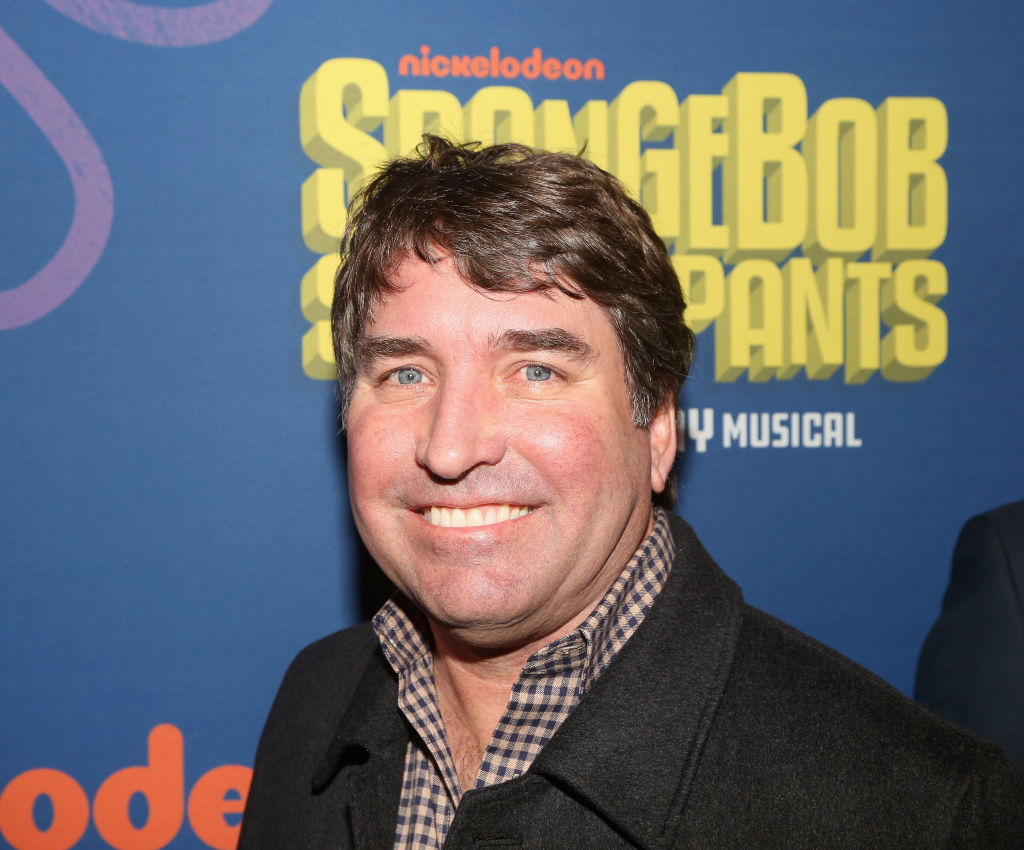  Stephen Hillenburg (creator of 'Spongebob') poses at the opening night arrivals for the new musical 'Spongebob Squarepants' on Broadway. Photo: Getty Images