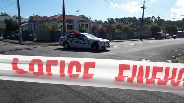 Police have cordoned off Wicksteed St and Liverpool St in Whanganui. Photo: NZ Herald